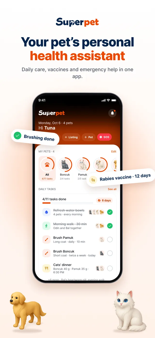 SuperPet: your pet's personal health assistant